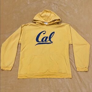 Original Vintage Bear Basics Cal Yellow Hoodie